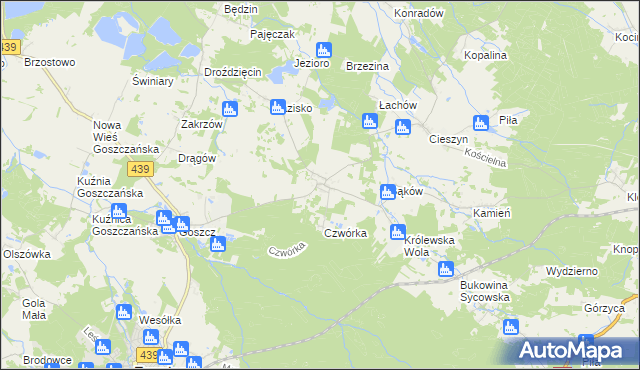 mapa Domasławice gmina Twardogóra, Domasławice gmina Twardogóra na mapie Targeo