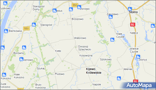 mapa Dorposz Szlachecki, Dorposz Szlachecki na mapie Targeo