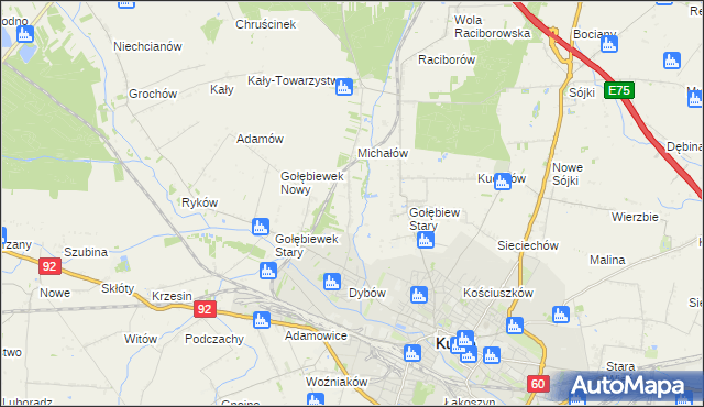 mapa Florek, Florek na mapie Targeo
