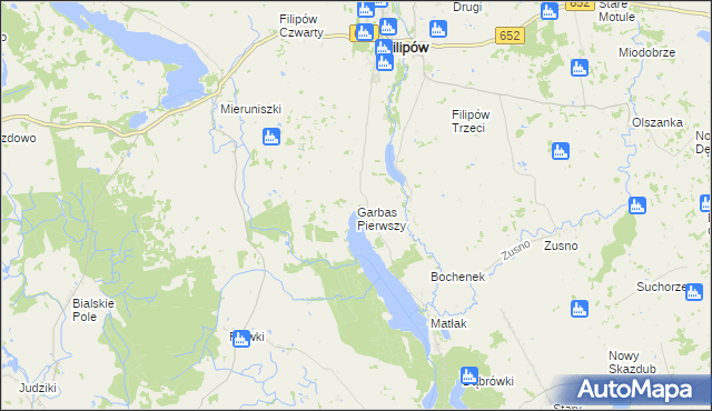 mapa Garbas Pierwszy, Garbas Pierwszy na mapie Targeo