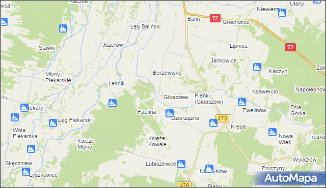 mapa Gibaszew, Gibaszew na mapie Targeo