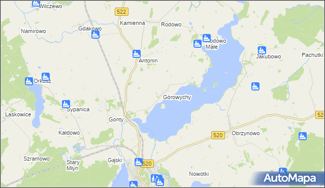 mapa Górowychy, Górowychy na mapie Targeo