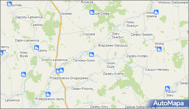 mapa Goski-Pełki, Goski-Pełki na mapie Targeo