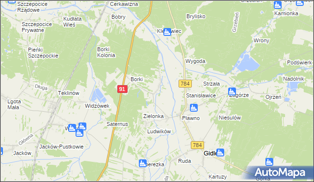 mapa Gowarzów, Gowarzów na mapie Targeo