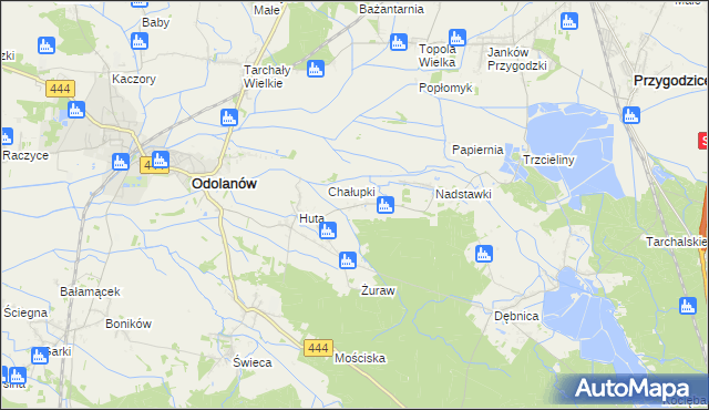 mapa Grochowiska gmina Odolanów, Grochowiska gmina Odolanów na mapie Targeo