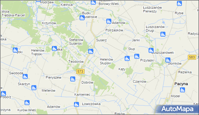 mapa Helenów Słupski, Helenów Słupski na mapie Targeo