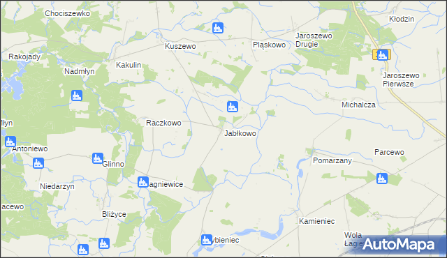 mapa Jabłkowo, Jabłkowo na mapie Targeo