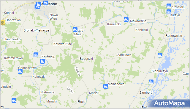 mapa Jarnuty gmina Wizna, Jarnuty gmina Wizna na mapie Targeo