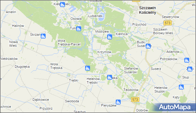 mapa Józefków gmina Szczawin Kościelny, Józefków gmina Szczawin Kościelny na mapie Targeo