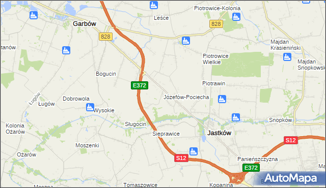 mapa Józefów-Pociecha, Józefów-Pociecha na mapie Targeo