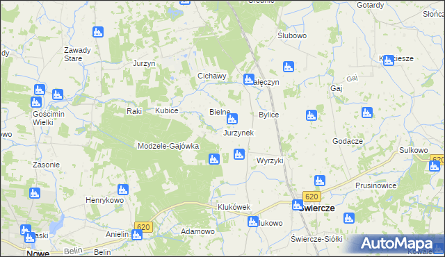 mapa Jurzynek, Jurzynek na mapie Targeo