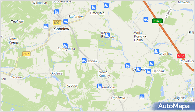 mapa Kaleń Drugi, Kaleń Drugi na mapie Targeo