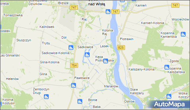 mapa Kępa Piotrowińska, Kępa Piotrowińska na mapie Targeo