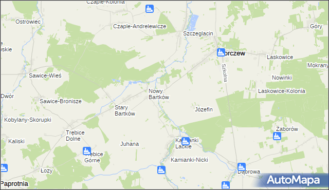 mapa Knychówek, Knychówek na mapie Targeo