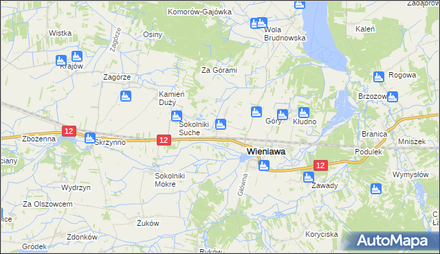 mapa Kochanów Wieniawski, Kochanów Wieniawski na mapie Targeo