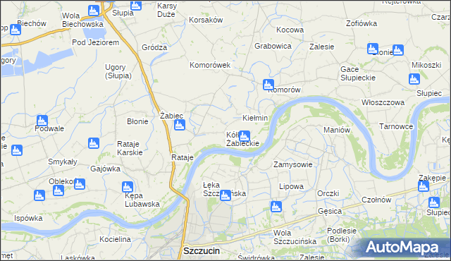 mapa Kółko Żabieckie, Kółko Żabieckie na mapie Targeo