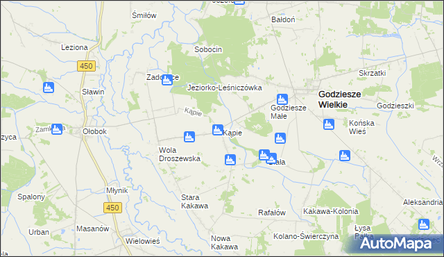 mapa Kopie, Kopie na mapie Targeo