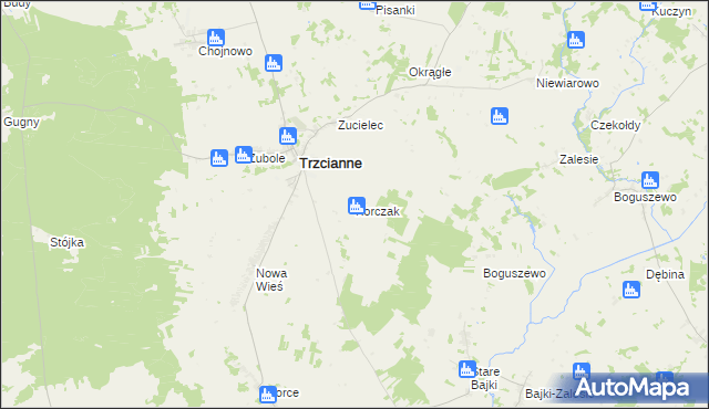 mapa Korczak, Korczak na mapie Targeo