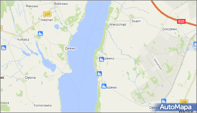 mapa Koszewko, Koszewko na mapie Targeo