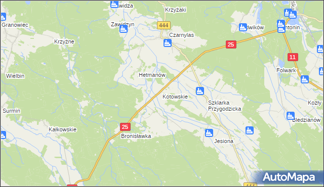 mapa Kotowskie, Kotowskie na mapie Targeo
