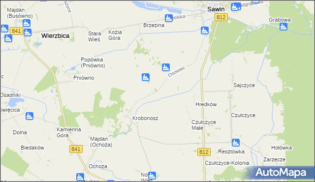 mapa Krobonosz-Kolonia, Krobonosz-Kolonia na mapie Targeo