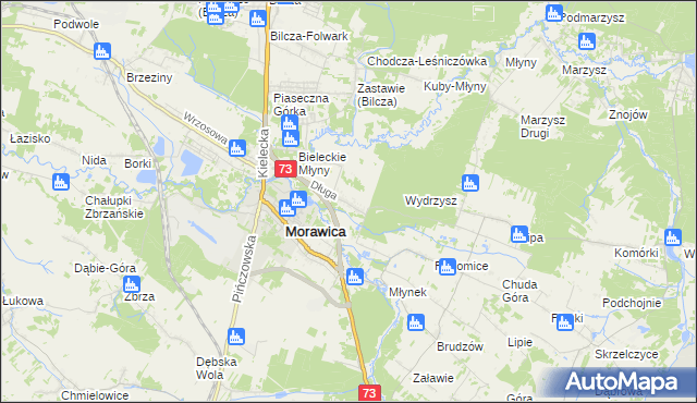 mapa Łabędziów, Łabędziów na mapie Targeo