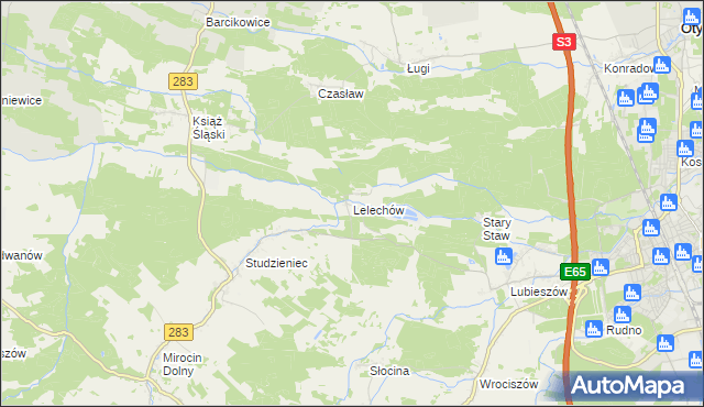 mapa Lelechów, Lelechów na mapie Targeo