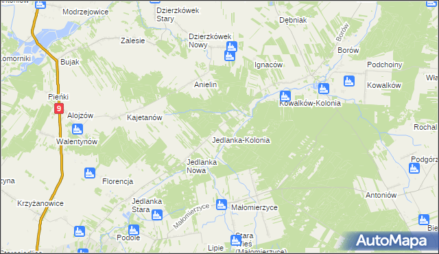 mapa Leśniczówka Podrzecze, Leśniczówka Podrzecze na mapie Targeo