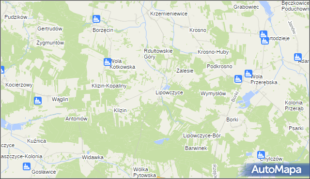 mapa Lipowczyce, Lipowczyce na mapie Targeo