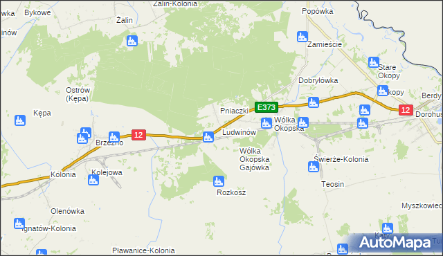 mapa Ludwinów gmina Dorohusk, Ludwinów gmina Dorohusk na mapie Targeo