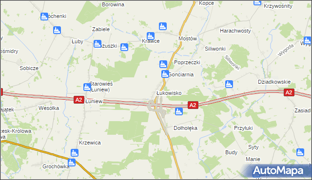 mapa Łukowisko, Łukowisko na mapie Targeo