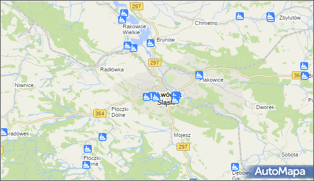 mapa Lwówek Śląski, Lwówek Śląski na mapie Targeo