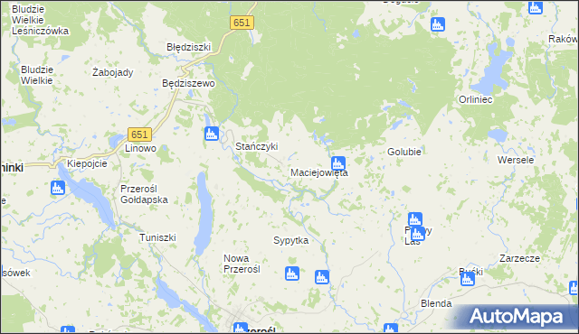 mapa Maciejowięta, Maciejowięta na mapie Targeo