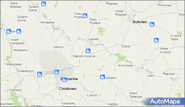 mapa Mąkolin, Mąkolin na mapie Targeo