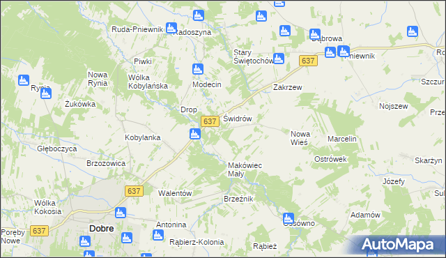 mapa Makówiec Duży, Makówiec Duży na mapie Targeo