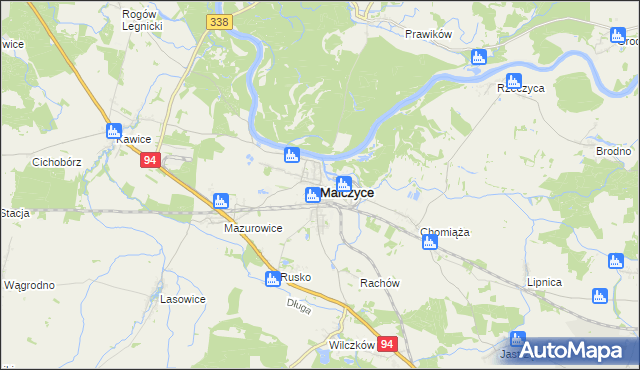 mapa Malczyce powiat średzki, Malczyce powiat średzki na mapie Targeo