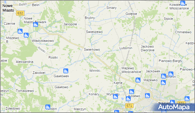 mapa Mazewo Dworskie A, Mazewo Dworskie A na mapie Targeo