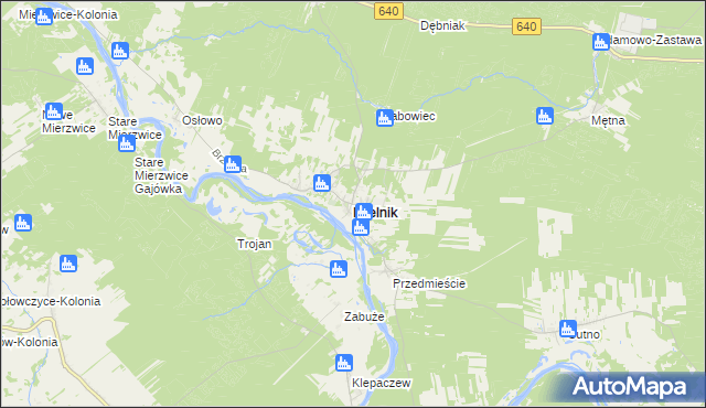 mapa Mielnik powiat siemiatycki, Mielnik powiat siemiatycki na mapie Targeo