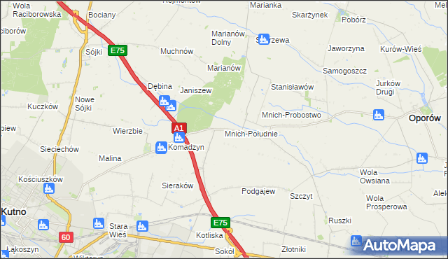 mapa Mnich-Południe, Mnich-Południe na mapie Targeo