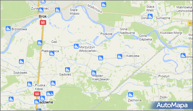 mapa Morzyczyn-Włóki, Morzyczyn-Włóki na mapie Targeo