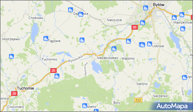 mapa Niezabyszewo, Niezabyszewo na mapie Targeo