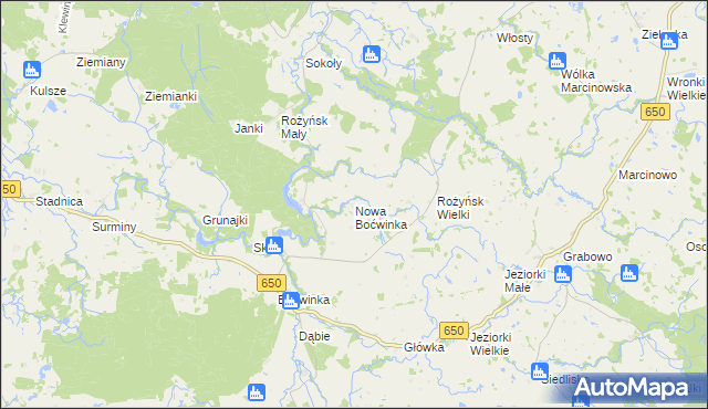 mapa Nowa Boćwinka, Nowa Boćwinka na mapie Targeo