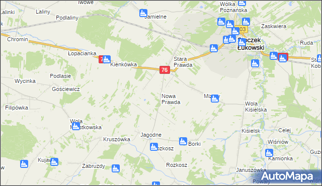 mapa Nowa Prawda, Nowa Prawda na mapie Targeo