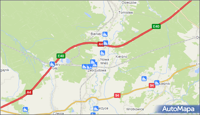 mapa Nowa Wieś gmina Nowogrodziec, Nowa Wieś gmina Nowogrodziec na mapie Targeo