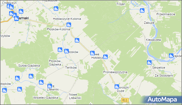 mapa Nowe Hołowczyce, Nowe Hołowczyce na mapie Targeo