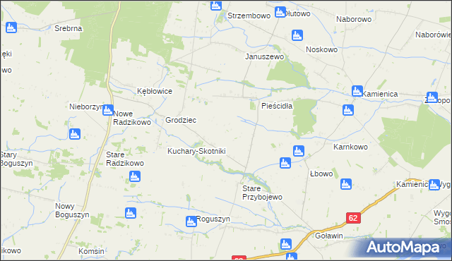 mapa Nowe Przybojewo, Nowe Przybojewo na mapie Targeo