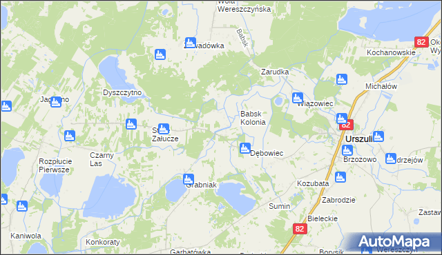 mapa Nowe Załucze, Nowe Załucze na mapie Targeo