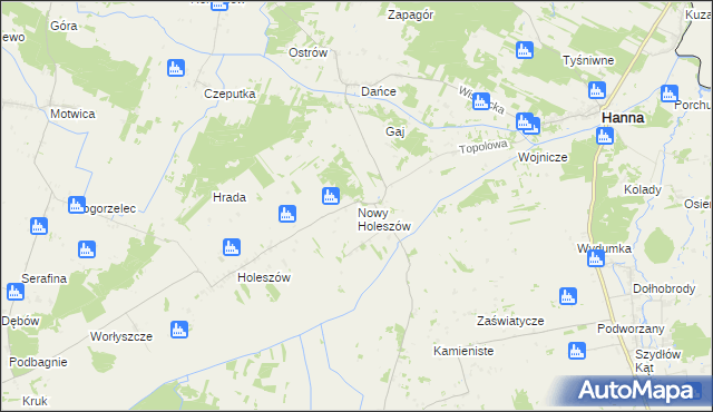 mapa Nowy Holeszów, Nowy Holeszów na mapie Targeo