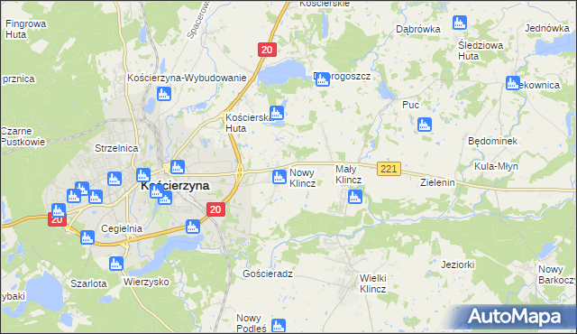 mapa Nowy Klincz, Nowy Klincz na mapie Targeo
