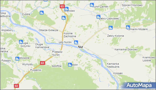 mapa Nur, Nur na mapie Targeo